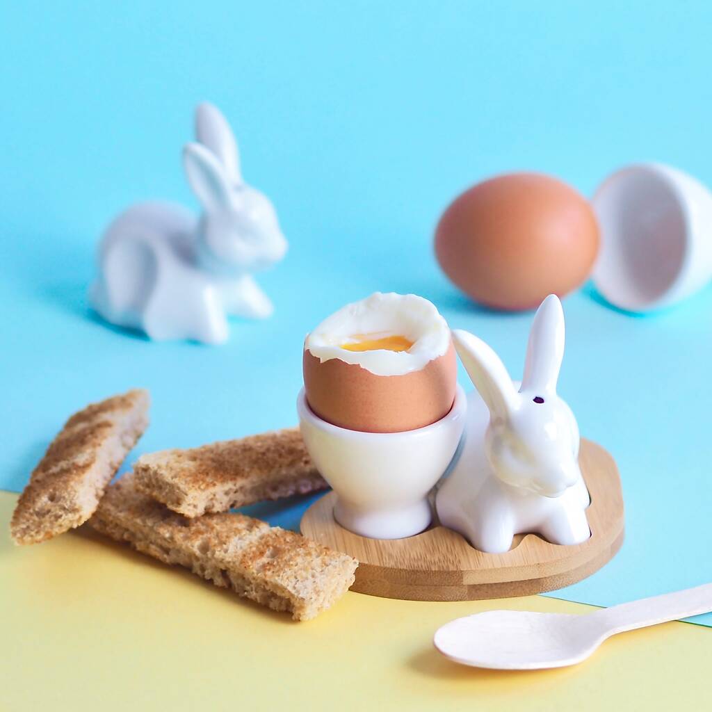 China Rabbit And Egg Cup Set