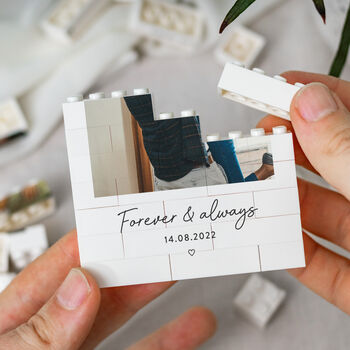 Personalised Romantic Photo Keepsake Block For Couple, 10 of 10