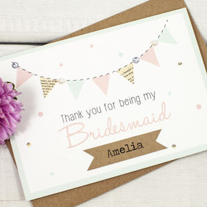 bridesmaid cards | notonthehighstreet.com