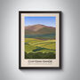Clwydian Range Aonb Travel Poster Art Print, thumbnail 1 of 8