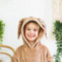 Beige Bunny Rabbit Kids Snuggle Hoodie/Wearable Blanket, thumbnail 2 of 5