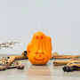 Spooky Ghost Candle Orange Halloween Decoration, thumbnail 3 of 10