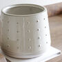 Raised Dots Ceramic Plant Pot, thumbnail 5 of 5