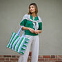 Straw Woven Shoulder Tote Bags, thumbnail 3 of 6