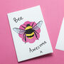 'Bee Awesome' Planter With Soil And Wildflower Seeds, thumbnail 2 of 4