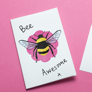 'Bee Awesome' Planter With Soil And Wildflower Seeds, 2 of 4