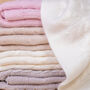 Personalised Cable Knit Cashmere Baby Blanket, thumbnail 4 of 11