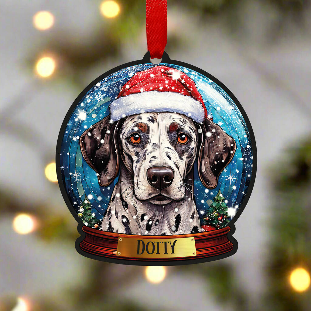 Dalmatian Dog Tree Decoration, 1 of 2