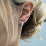 Sparkling Huggie Hoop Earrings, thumbnail 1 of 2