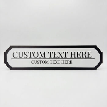 Personalised Small Custom Acrylic Road Wall Sign Plaque, 3 of 5