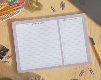 Get It Off Your Chest Taylor Swift Lavender Haze Notepad, 2 of 6