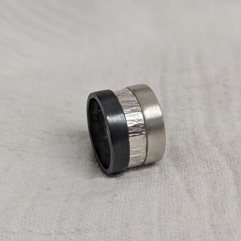 Oxidised Silver Secret Message Ring, 3 of 6