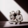 Garden Ornament Kissing Monkey Resin Chimp Stone Effect, thumbnail 5 of 12