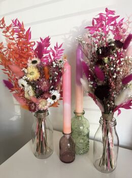 Pink Dried Flower Posy With Jar, 7 of 7