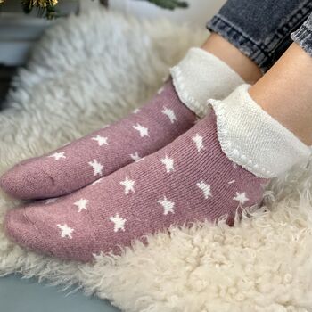 Personalised Super Soft Cosy Star Socks, 7 of 10