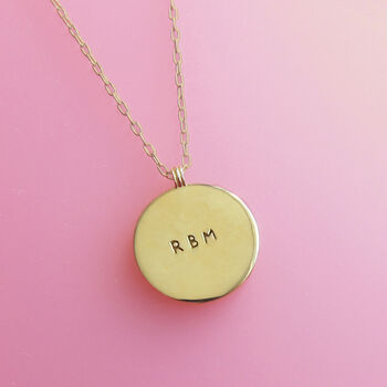 18k Gold Vermeil Or Silver Personalised Coin Necklace, 5 of 7