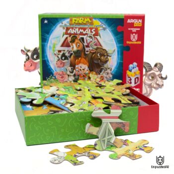 Amazing Christmas Gift. Augmented Reality Puzzle Farm Animals, 2 of 5