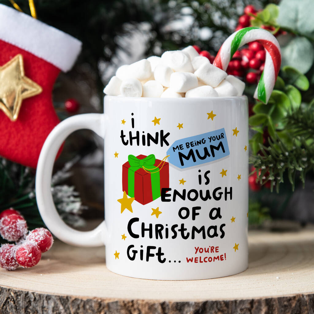 Personalised Christmas Mug 'Me Being Your Mum' By Arrow Gift Co ...