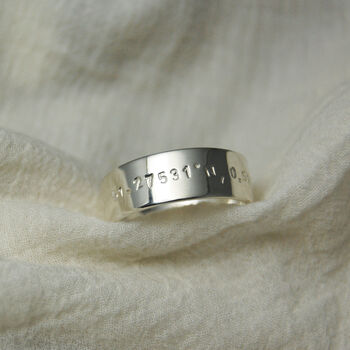 Men's Silver Personalised Eternity Ring, 2 of 12