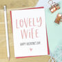 Wife Valentine's Day Card, thumbnail 2 of 2