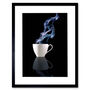 Steaming Cup Tea Coffee Drink Kitchen Photo Art Print, thumbnail 1 of 3