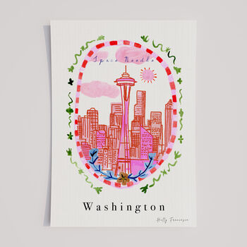 Space Needle, Seattle Travel Art Print, 5 of 7