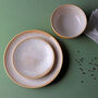 G Decor Amber Dawn Ceramic Tableware With Crackle Finish Contemporary Plates, thumbnail 1 of 7