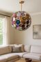 Mid Century Modern Agate Globe Chandelier, thumbnail 1 of 5