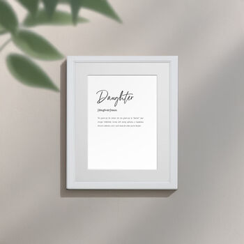 Personalised Daughter Family Keepsake Framed Print, 3 of 10