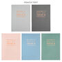 Personalised Typographic A5 Cloth Bound Notebook, thumbnail 5 of 12