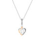 13th Birthday Necklace – 925 Silver And Rose Gold Heart Pendant, thumbnail 5 of 5
