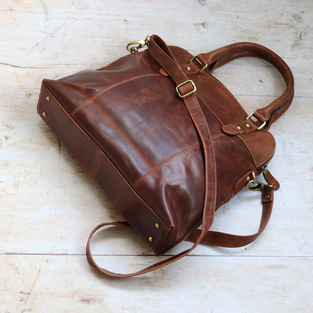 Large Leather Shopper Tote By The Leather Store | notonthehighstreet.com
