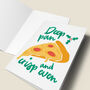 'Deep Pan' Pizza Christmas Card, thumbnail 5 of 6