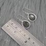Moss Agate Sterling Silver Earrings, thumbnail 6 of 8