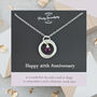 40th Ruby Wedding Anniversary Necklace, thumbnail 1 of 8