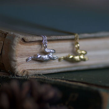 Tiny Hare Necklace, 2 of 3
