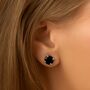 Black Swarovski Crystal Stud Earrings, thumbnail 1 of 6