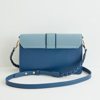 Embroidered Kingfisher Blue Cross Body Bag, 6 of 7
