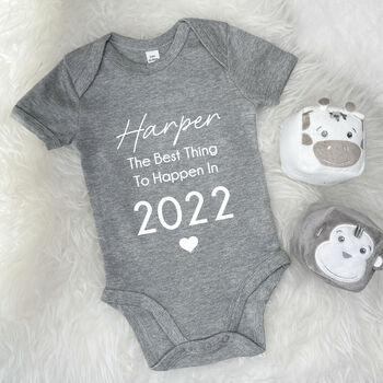 Personalised Babygrow The Best Thing To Happen In, 6 of 9