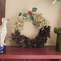 Plum Pudding Front Door Wreath, thumbnail 1 of 2