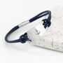 Personalised Men's Anchor Statement Leather Bracelet, thumbnail 10 of 11