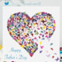 Kaleidoscope Butterfly Heart Father's Day Card, thumbnail 1 of 10
