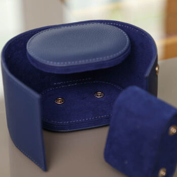 Personalised Luxury Midnight Blue Watch Box, 4 of 8