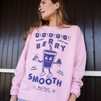 Berry Smooth Women’s Fruit Graphic Sweatshirt, 2 of 4