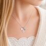 Girl's Sterling Silver Guardian Angel Necklace, thumbnail 1 of 10