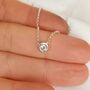Diamond Solitaire Necklace, thumbnail 6 of 7
