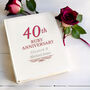 Personalised 40th Ruby Anniversary Album, thumbnail 6 of 6