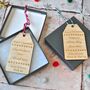 Personalised 'Christmas Gift Voucher' Wooden Gift Tag, thumbnail 2 of 3