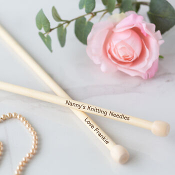 Personalised Bamboo Knitting Needles, 2 of 2