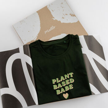Plant Based Babe Cotton T Shirt, 4 of 6